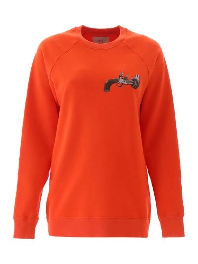 Kirin Sweatshirt In Orange Cotton