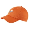 Nike Sportswear Heritage86 Futura Washed Adjustable Back Hat In Orange