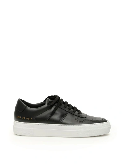 Common Projects Bball Low Super Sole Sneakers In White,black
