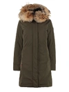 WOOLRICH LUXURY BOULDER PARKA WITH FUR TRIMMED HOOD,11104250