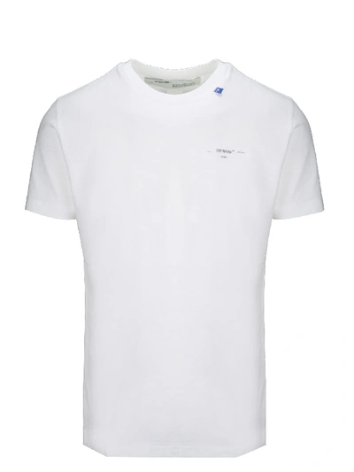 Off-white White Printed Cotton T-shirt