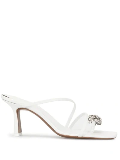 Neous Crystal-embellished Sandals In White
