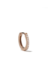 White Bird 18kt Rose Gold Diamond Margot Medium Single Hoop Earring In Rose Gold