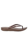 Fitflop Iqushion Flip-flop Sandals In Bronze