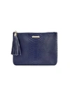 GIGI NEW YORK WOMEN'S ALL-IN-ONE PYTHON-EMBOSSED LEATHER CLUTCH,0400011465825