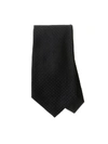 Emporio Armani Mens Black Classic Slim-blade Silk-satin Tie In Black