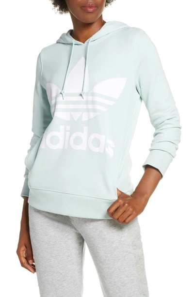 Adidas Originals Trefoil Hoodie In Vapour Green