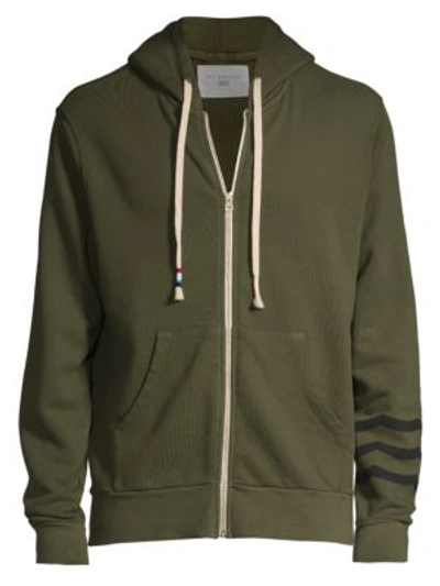 Sol Angeles Sol Essential Cotton Hoodie In Military