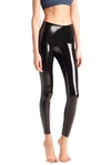Commando Patent Faux Leather Leggings In Black
