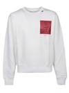 OFF-WHITE WHITE COTTON SWEATSHIRT,OMBA035E19E300090128