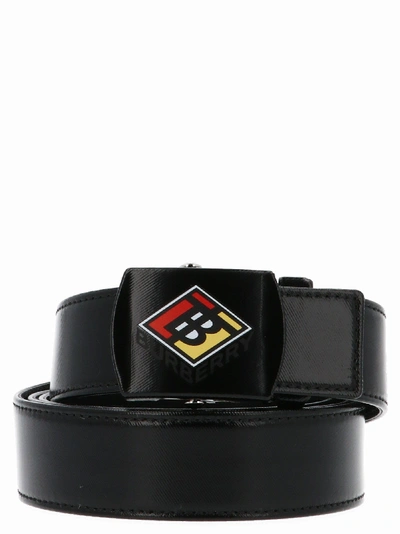 Burberry Black Leather Belt