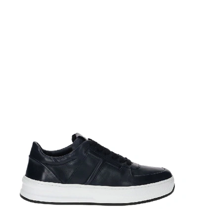 Tod's Dark Blue Leather Trainers