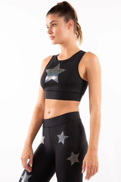 Ultracor Level Knockout Crop Top - Nero Starlight In Black