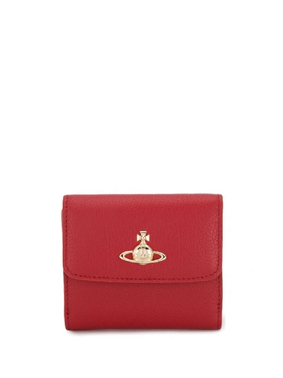 Vivienne Westwood Red Leather Wallet In 2833 Red