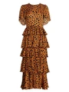 RHODE Serena Cheetah Print Dress