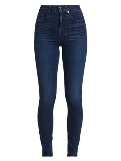 7 For All Mankind High-rise Skinny Jeans In Baurmistic
