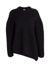 TOTÊME Noma Asymmetrical-Hem Merino Wool Sweater
