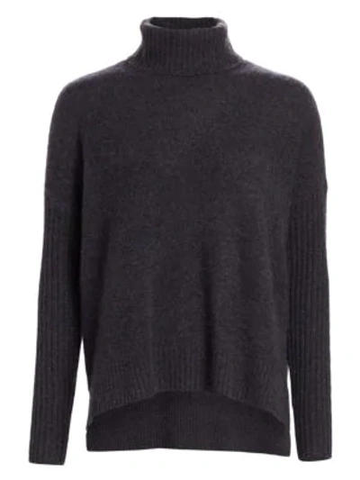 Saks Fifth Avenue Women's Cashmere Turtleneck Sweater In Charcoal Heather