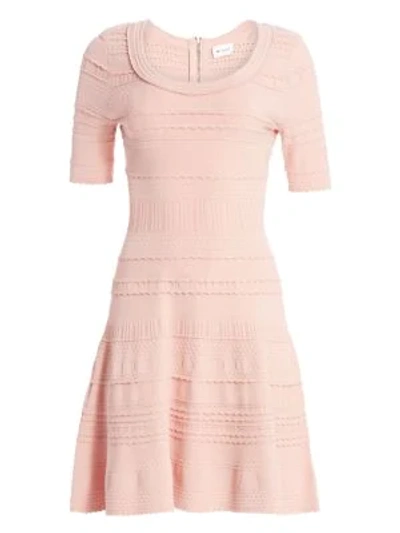 Milly Dahlia Textured Tech A-line Dress