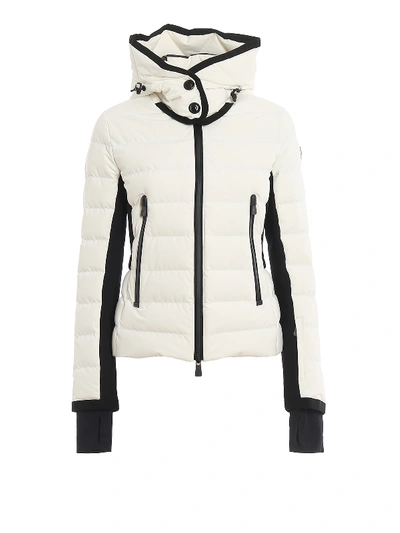 Moncler Lamoura Two-tone Puffer Jacket In White