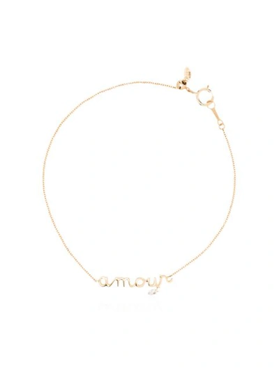 Persée 18kt Yellow Gold Diamond Amour Bracelet