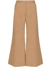 LEMAIRE WIDE-LEG CROPPED TROUSERS