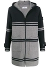 STONE ISLAND STRIPE PATTERNED KNITTED COAT