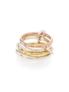Spinelli Kilcollin 18k Yellow And Rose Gold Hyacinth Linked Rings In Metallic