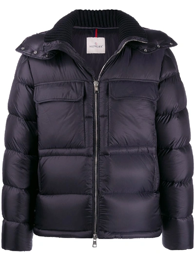 Moncler Rouve Zip-up Hooded Jacket In Blue ModeSens