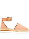 SEE BY CHLOÉ BUCKLED ESPADRILLE SANDALS