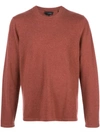 VINCE LONG-SLEEVE FITTED SWEATER
