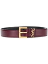 SAINT LAURENT LOGO PLAQUE DETAIL BELT