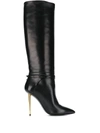TOM FORD CONTRAST STILETTO HEEL 120MM BOOTS