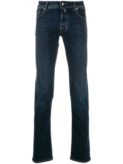 Jacob Cohen Straight Leg Denim Jeans In Blue