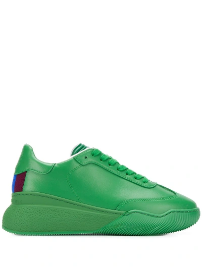 Stella Mccartney Loop Lace-up Trainers In Green