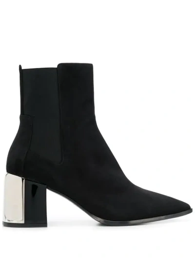 Casadei Nico Ankle Boots In Black