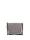 Stella Mccartney Falabella Tri-fold Wallet In Grey