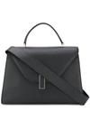 Valextra Oversized Envelope Tote In Black
