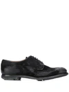 CHURCH'S DISTRESSED OXFORD-STYLE BROGUES