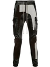 RICK OWENS COULOUR BLOCK TROUSERS