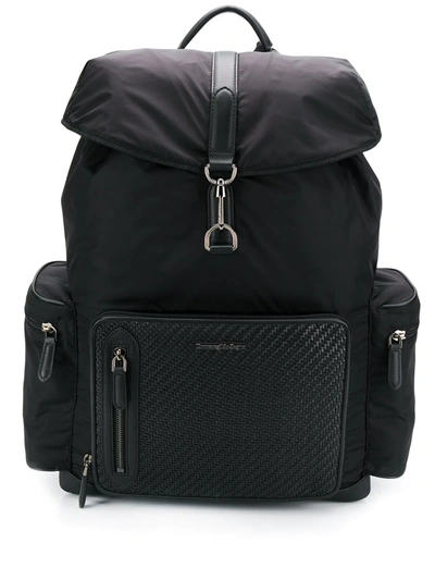 Ermenegildo Zegna Zaino Pelletessuta™ Backpack In Black