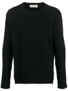 Paura Textured Relaxed-fit Jumper In Black