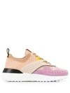 TOD'S PANELED LOW-TOP SNEAKERS