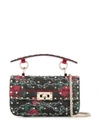 VALENTINO GARAVANI GARAVANI ROSE AND CHAIN PRINT BAG