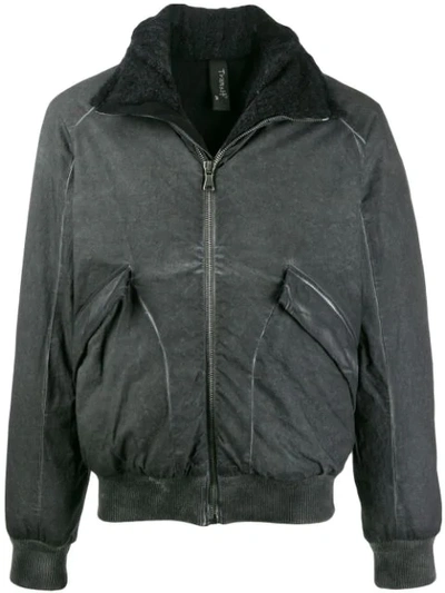 Transit Padded Distressed Style Jacket In U210 Grey