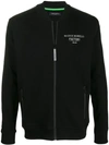 FRANKIE MORELLO ZIP-UP LOGO BOMBER JACKET