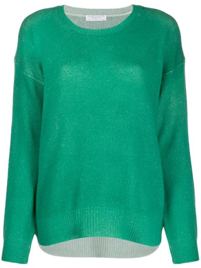 Majestic Relaxed-fit Knit Jumper In Green