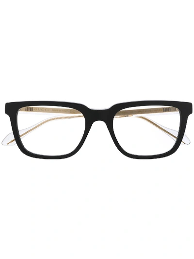 Gucci Square Frame Glasses In Black