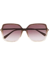 Gucci Oversized Square Sunglasses In Brown