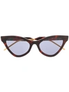 GUCCI WEB CAT EYE SUNGLASSES